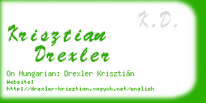 krisztian drexler business card