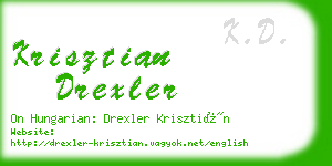 krisztian drexler business card
